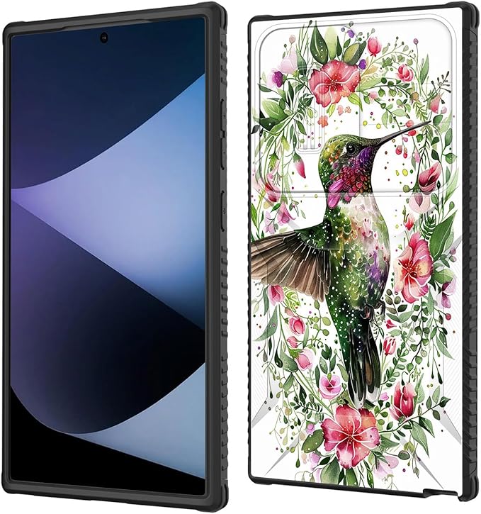 for Galaxy S26 Ultra Case Built in Slide Camera Lens Cover,Heavy Duty Shockproof Protection Dual Layer Case for Samsung Galaxy S26 Ultra 6.9" 2026,Dandelions and Birds