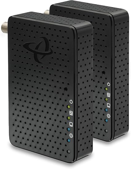 Hitron HTEM5 MoCA 2.5 Network Adapter (2-Pack) - Extends Network via Coax | NOT a Modem/Router/WiFi | Requires Cable TV Wiring (NOT Satellite) | Works with Cable & Most Fiber (NOT AT&T) | 2.5 Gbps