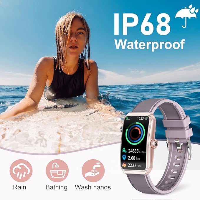 Fitness Tracker with 24/7 Heart Rate, Blood Oxygen, Sleep Tracker, Waterproof Fitness Watch, Activity Tracker with Step Tracker for Women Men