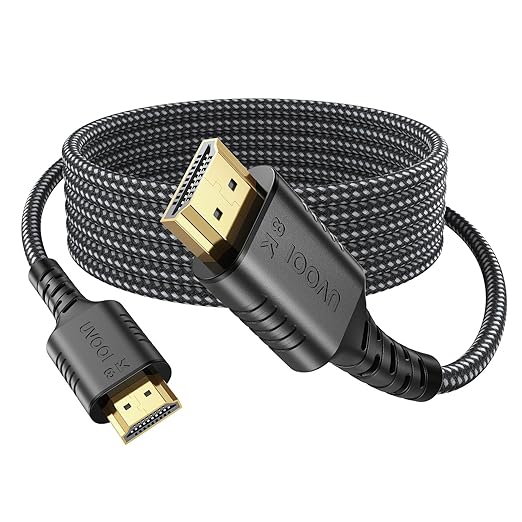 High Speed HDMI eARC/ARC Cable 10 FT for Soundbar to TV, 8K HDMI to HDMI 2.1 Cable 8K@60Hz & 4K@240Hz with Dolby Atmos, DTS:X audio, HDR, eARC, VRR for PS4/PS5, TV,Xbox Series X, Switch, PC, Monitor