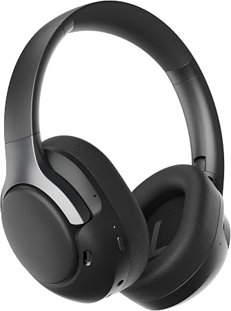 Oraolo Hybrid Active Noise Cancelling Headphones, Wireless Over-Ear Headphones with Deep Bass Sound, Bluetooth 6.0, 70H Playtime, Foldable Comfort Headphone for Travel/Work/Home