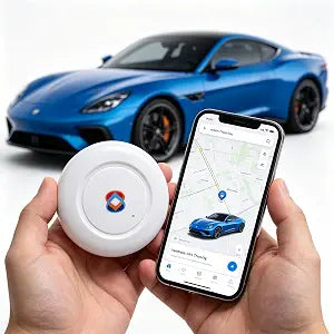 GPS Tracker for Vehicles, No Subscription Required, Magnetic Car Locator Compatible with