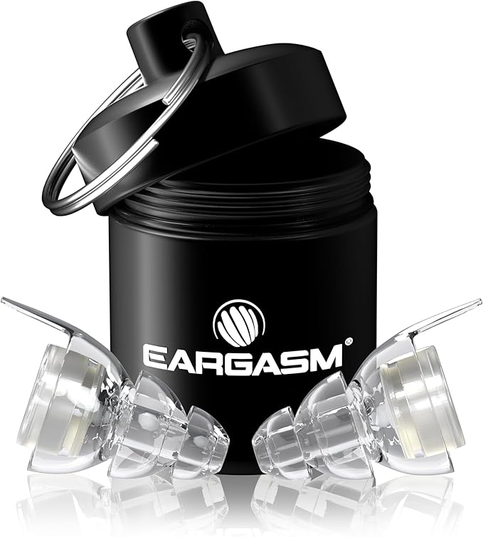 Eargasm All-Nighters Standard Earplugs - Sleep Ear Plugs with Sound-Stopping Inserts for Sleeping, Studying, Blocking Snoring - Reduce Noise While Sleeping, Improve Focus for Studying & More