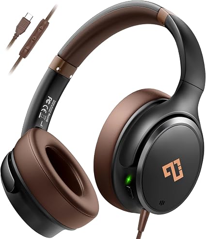 INFURTURE USB C Headphones Active Noise Cancelling Headphone Wired Over Ear