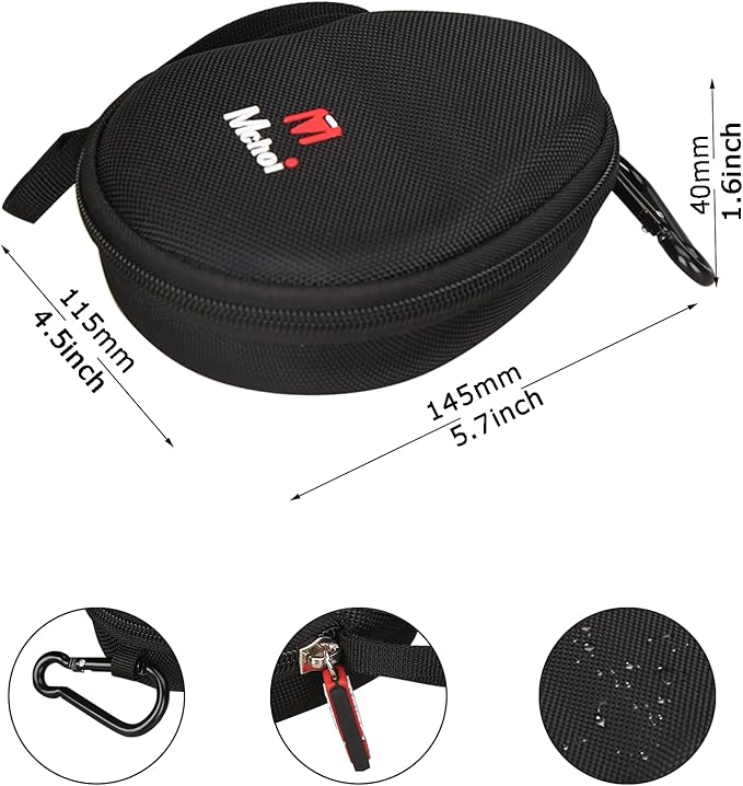 Mchoi Hard Case Suitable for Aftershokz Aeropex/Aftershokz Titanium Mini/Aftershokz Air/Aftershokz Openmove/Openrun Pro, Open-Ear Wireless Bone Conduction Headphones, Black, Case Only