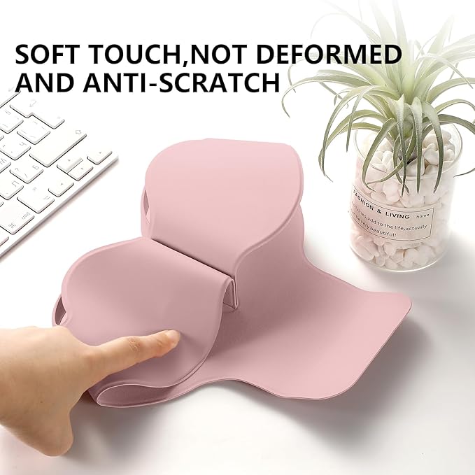 for Apple Airpods Max Case,Headphones Protective Case for AirPod Max Supports Sleep Mode, Anti-Scratch and Anti-Dust,Airpod Pro Max by PU Leather,Pink 2