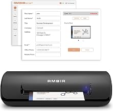 Ambir ImageScan Pro 687-BCS Duplex Card Scanner with AmbirScan Business Card for Windows PC and MAC