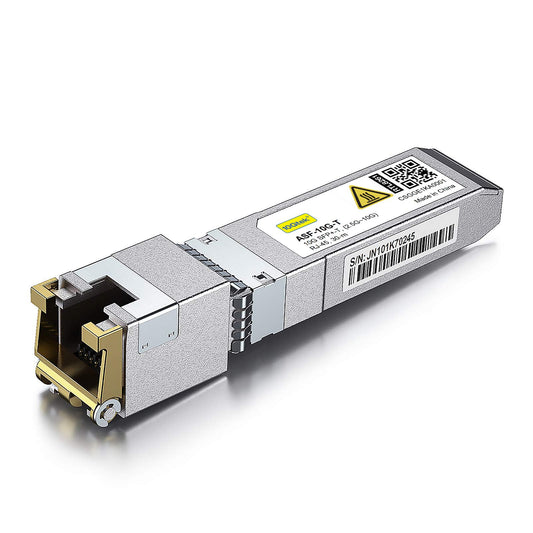 10Gtek 10Gb SFP+ to RJ45 Transceiver, 10Gbase-T Ethernet Module Support 10G/5G/2.5G, up to 30 Meters, Compatible with Cisco, Ubiquiti, Meraki, MikroTik, Supermicro and More (Model: RTL8261)