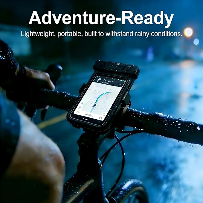 IPX8 Waterproof Phone Case (2-Pack) - Universal Waterproof Bag for iPhone, Samsung, Pixel up to 7” | Clear Touchscreen for Swimming, Snorkeling, Kayaking & Beach (Shadow Black and Shadow Black)