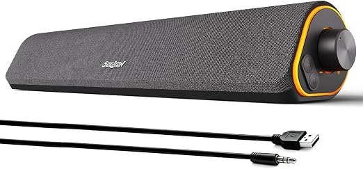 SOULION R50 Bluetooth Computer Speakers, USB Powered & 3.5 Aux