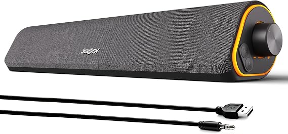 SOULION R50 Bluetooth Computer Speakers, USB Powered & 3.5 Aux