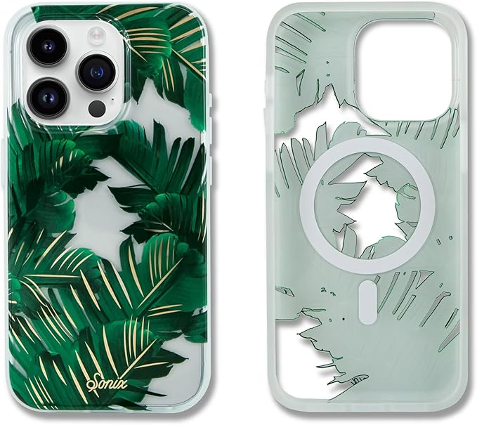 Sonix Case for iPhone 15 Pro Max | Compatible with MagSafe | 10ft Drop Tested | Bahama Palm Leaves