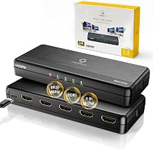 8K HDMI Splitter 1 in 4 Out (Mirror Only) – HDMI 2.1 - Image 1