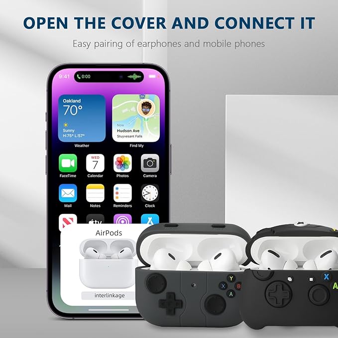 [2Pac] Compatible Airpods Pro 3 Case(2025),Cute Gamepad Design Cases Soft Silicone Protective Cases for Apple AirPods Pro 3rd Generation Case,Airpod Pro 3 Cover with Keychain for Men/Boy