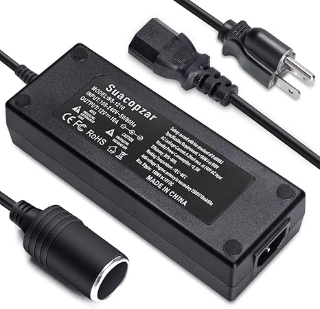 AC to DC Converter 110V to 12V 10A 120W Power Supply 8FT Adapter
