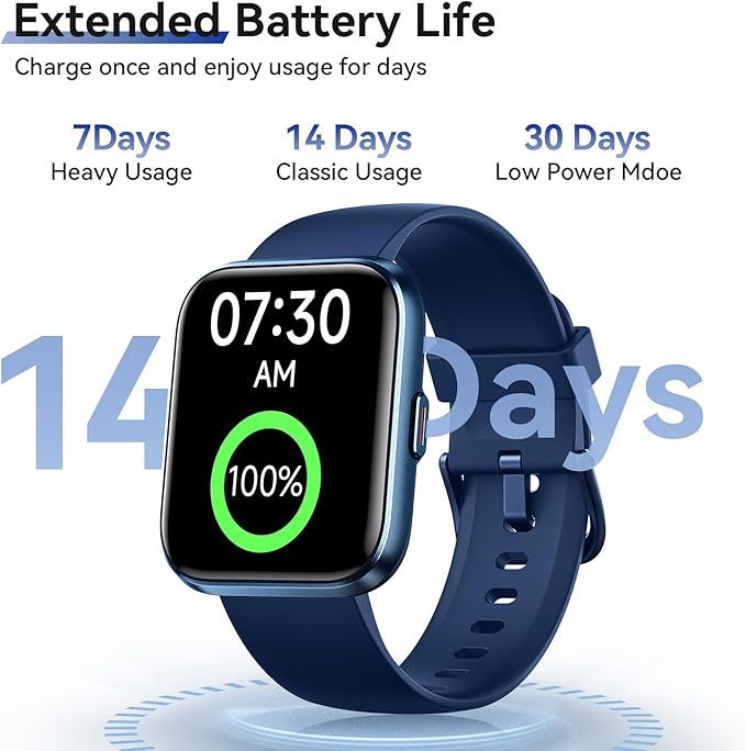 Smart Watches for Men (Android & iPhones), 1.85" HD Alexa Built-in Smart Wacth With Heart Rate Monitor, Sleep/Step Tracker, 120+ Sport Modes Fitness Tracker Watch for Women, IP68 Waterproof Watch
