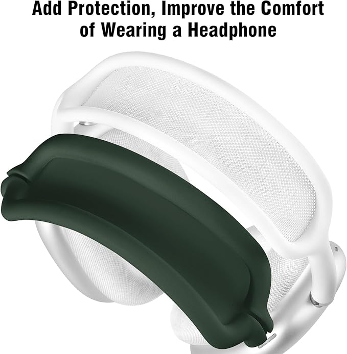 Filoto Case for AirPods Max - Ear Pad & Headband Cover for Apple AirPods Max (USB-C/Lightning), Silicone Accessory Case (Midnight Green)
