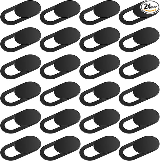 24PCS Camera Cover Slide, Ultra-Thin Phone Camera Cover Plastic Cameras Blocker Slider Webcam Covers for PC Smartphone Cell Phone Laptop Tablet Desktops to Protect Your Privacy and Security