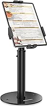 AboveTEK POS Tablet Kiosk Stand - Universal Tablet Locking Mount for 7.9"-11" Devices, 360° Swivel Anti-Theft Security Stand for iPad, iPad Air, Samsung, Height Adjustable Desk Countertop
