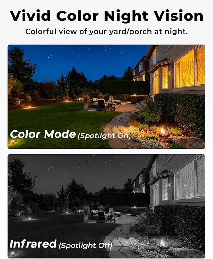 2K Light Bulb Camera, 5G/2.4G Wireless Outdoor Camera, Light Bulb Security Camera with AI Human Detection, Color Night Vision, Motion Alerts, 2-Way Audio, Works with Alexa, Easy Installation