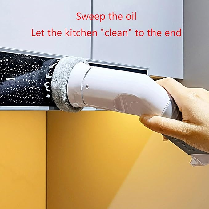 Electric Scrubber Cordless Power Scrubber Shower Brush Cleaner for Bathroom Kitchen Tile Tool