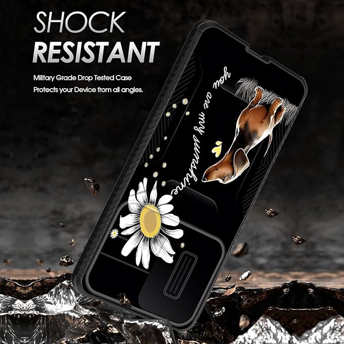 for Galaxy S25 Edge Case Built in Slide Camera Lens Cover,Heavy Duty Shockproof Protection Dual Layer Case for Samsung Galaxy S25 Edge 2025,You are My Sunshine Dachshund