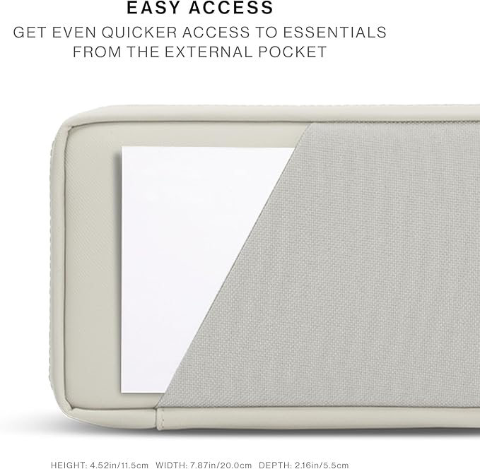 Native Union Stow Organizer – Premium Travel Tech Kit Crafted with Durable Canvas – Keep Essentials Organized with Flexible Storage & Quick-Access Pocket for Cable, Charger, SIM Card & More(Sandstone)