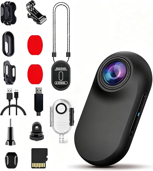 Xilecam Mini Body Camera Magnetic, 30‑Meter Waterproof, Thumb‑Sized