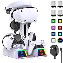 Fastsnail RGB Charging Station for PS VR2 / PS5 / PS5 with 10 Led Light - Image 1