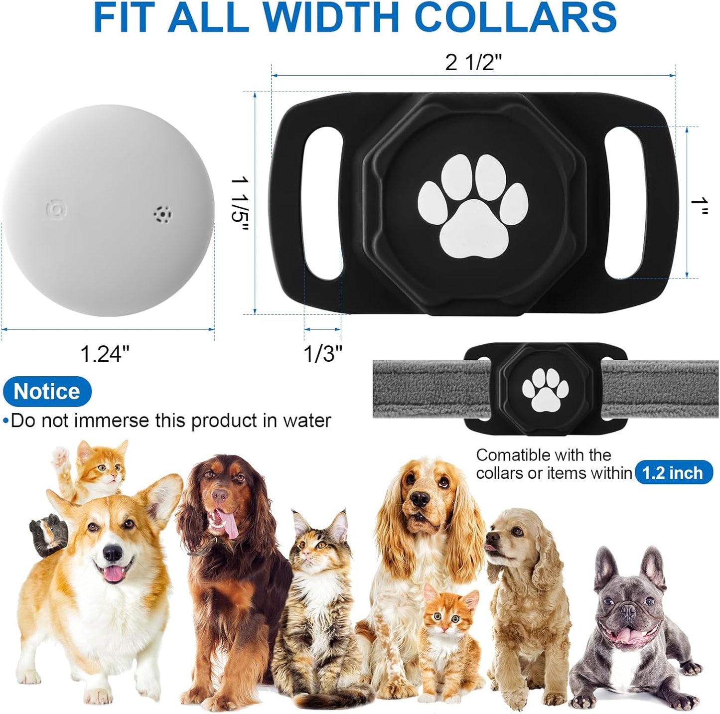 Smart Pet Tracker for Collar — Real-Time Location, No Monthly Fee