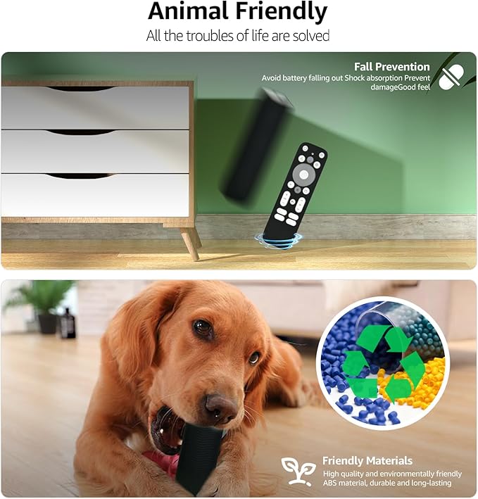 [2 Pack] Anti Slip Remote Cover Compatible with Onn Android TV 4K UHD Stick TV Box 100024646 100026240 Remote Controller, Lightweight Anti-Slip Skin-Friendly Silicone Skin Sleeve