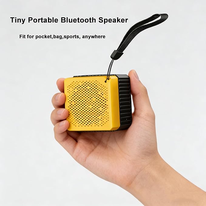 Portable Bluetooth Speakers, IPX6 Waterproof Wireless Outdoor Small Speaker with 24H Playtime, HD Stereo Bass, Bluetooth 5.3, Electronics for Home, Shower, Outdoors, Travel