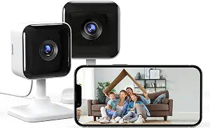 GNCC 2K Indoor Security Camera, Night Vision 2 Packs