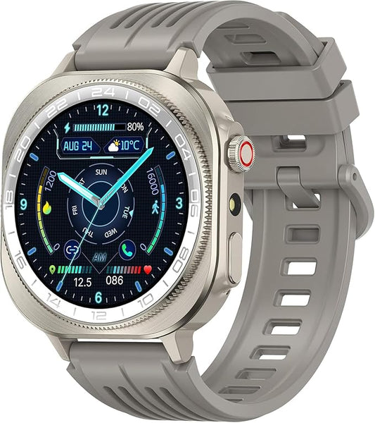 Smart Watch, 1.43" Bluetooth 5.4 Call Military Smartwatch for Men Women, 130+ Sports Modes, 60+Days Flashlight, 24/7 Heart Rate/Sleep Monitor, IP68 Waterproof Fitness Watch Tracker for Android iOS