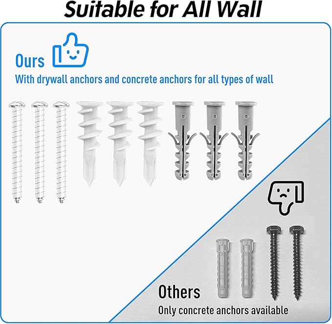MOUNTUP Soundbar Wall Mount Bracket, Patented Level-Adjustable Sound Bar Bracket, Anti-Drop Design, Fits Most Soundbars up to 22 lbs, Compatible with Bose Samsung Vizio LG Sony JBL Soundbar – White