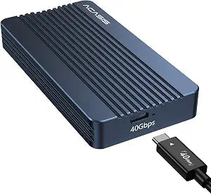 ACASIS 40Gbps M.2 NVMe SSD Enclosure, TBU 405 for M1 M2 Pro/Max, Compatible with 、USB4/USB3.2/3.1/3.0/2.0, M.2 Enclosure Support 2280/2260/2242/2230 (TBU405)