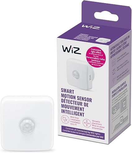 WiZ Connected Indoor Motion Sensor - 1-Pack - Connects to Your Wi-Fi- Works with WiZ Connected Products - Batteries Included