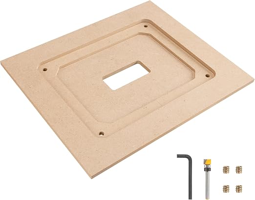 Router Table Insert Plate Template Kit for 9-1/4" × 11-3/4" Plates