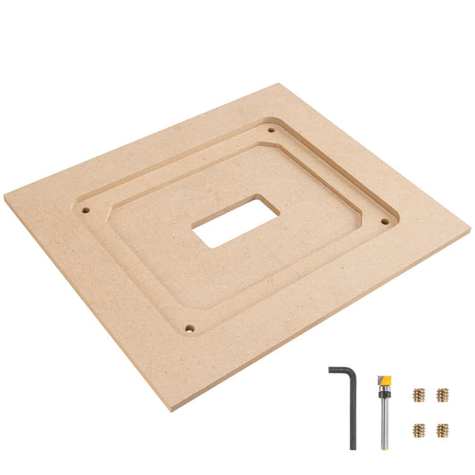Router Table Insert Plate Template Kit for 9-1/4" × 11-3/4" Plates