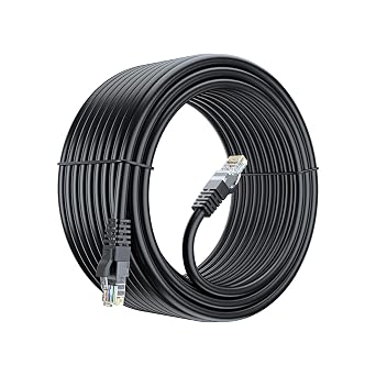 Maximm Cat6 Ethernet Cable 50 Ft, 10 Gbps 550 MHz, Snagless RJ45, Black