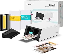 Liene PixCut S1 Color Sticker Printer & Cutting Machine - All-in-One Sticker Maker for DIY Crafts, Custom Labels & Gifts. Thermal Dye-Sublimation Photo Printer, 300 DPI, Precise AI Auto-Cutting - Image 1