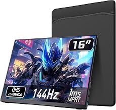 Portable Travel Monitor 2K 144Hz 16" for Laptop PC Switch Xbox PS5/4 - Image 1