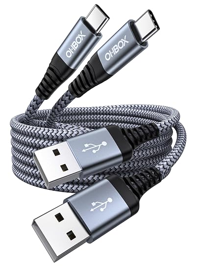 USB to USB C Cable 60W Fast Charging [2 Pack 6FT], USB A to USB C Cable for - Image 4