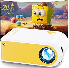 KSAN Mini Projector, Projector with WiFi and Bluetooth, 1080P Support Movie Projector with Built-in Speaker, Compatible with Smartphone, HDMI, USB, AV, Fire Stick, PS5 for Home, Bedroom, Outdoor Use - Image 1