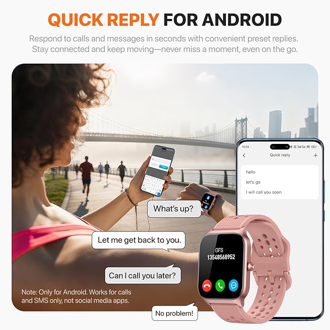 Smart Watch for Women Men - Answer/Make Call, Fitness Tracker Smartwatch for Android iPhone Compatible, 120+ Sports Modes Step Counter Sleep Female Cycle (Sakura P)