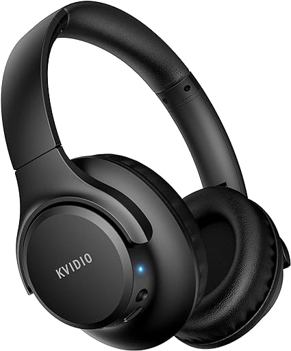 KVIDIO Bluetooth Headphones Wireless Over Ear Headsets 65H Playtime