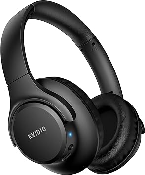 KVIDIO Bluetooth Headphones Wireless Over Ear Headsets 65H Playtime