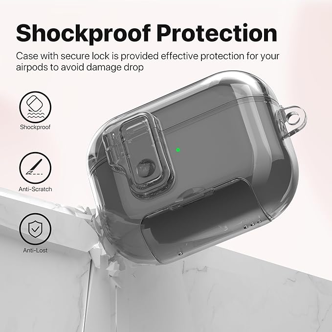 Valkit Compatible Airpods Pro 2nd Generation Case Clear, Soft TPU AirPods Pro 2 Case Transparent Protective Cover for Women Men Shockproof iPods Pro 2 Cases Skin for Airpods Pro 2 Charging Cases