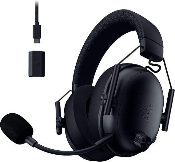 Razer BlackShark V3 Wireless PC Gaming Headset, 70 Hr Battery, Black