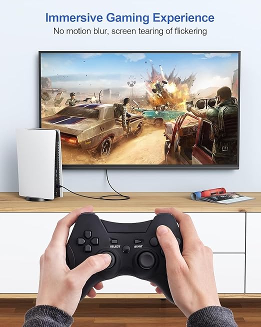 HDMI Cable 2FT 4K, Short HDMI Cable 2 Foot High Speed HDMI 2.0 Cord 4K@60Hz, 2K@144Hz, 1080P@240Hz, HDR, 3D, ARC for TV Box, Switch, Laptop, HDTV, Monitor, PS5/PS4, Xbox